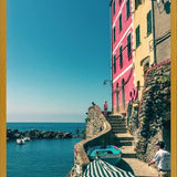 Cuadro Cinque Terre: casas e mar