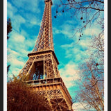 Cuadro Eiffel Paris azul