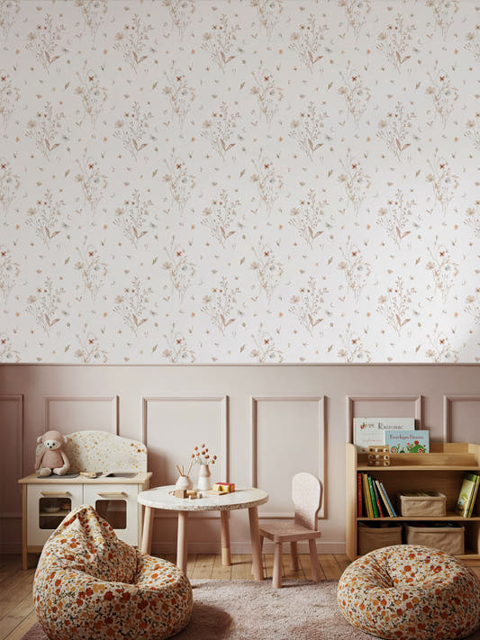 Papel Mural Floral Natural
