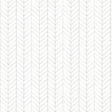Papel Mural Lineas Chevron Gris