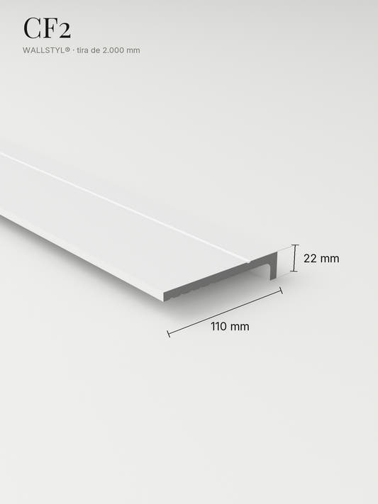 Guardapolvo CF2 con sus medidas: 110 mm de alto y 22 mm de saliente