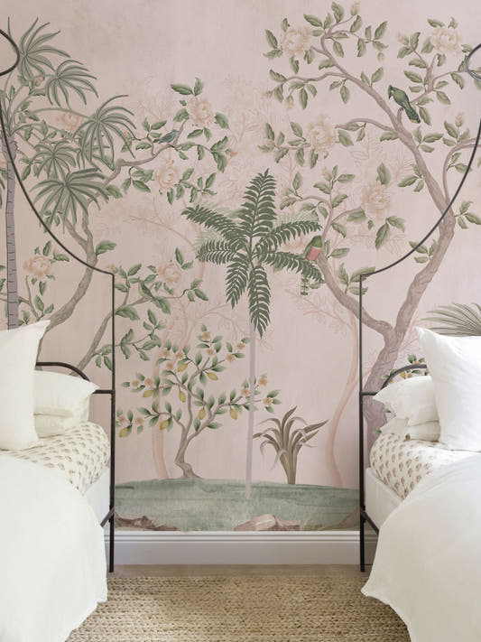 Papel Mural Imperial Garden Rosado