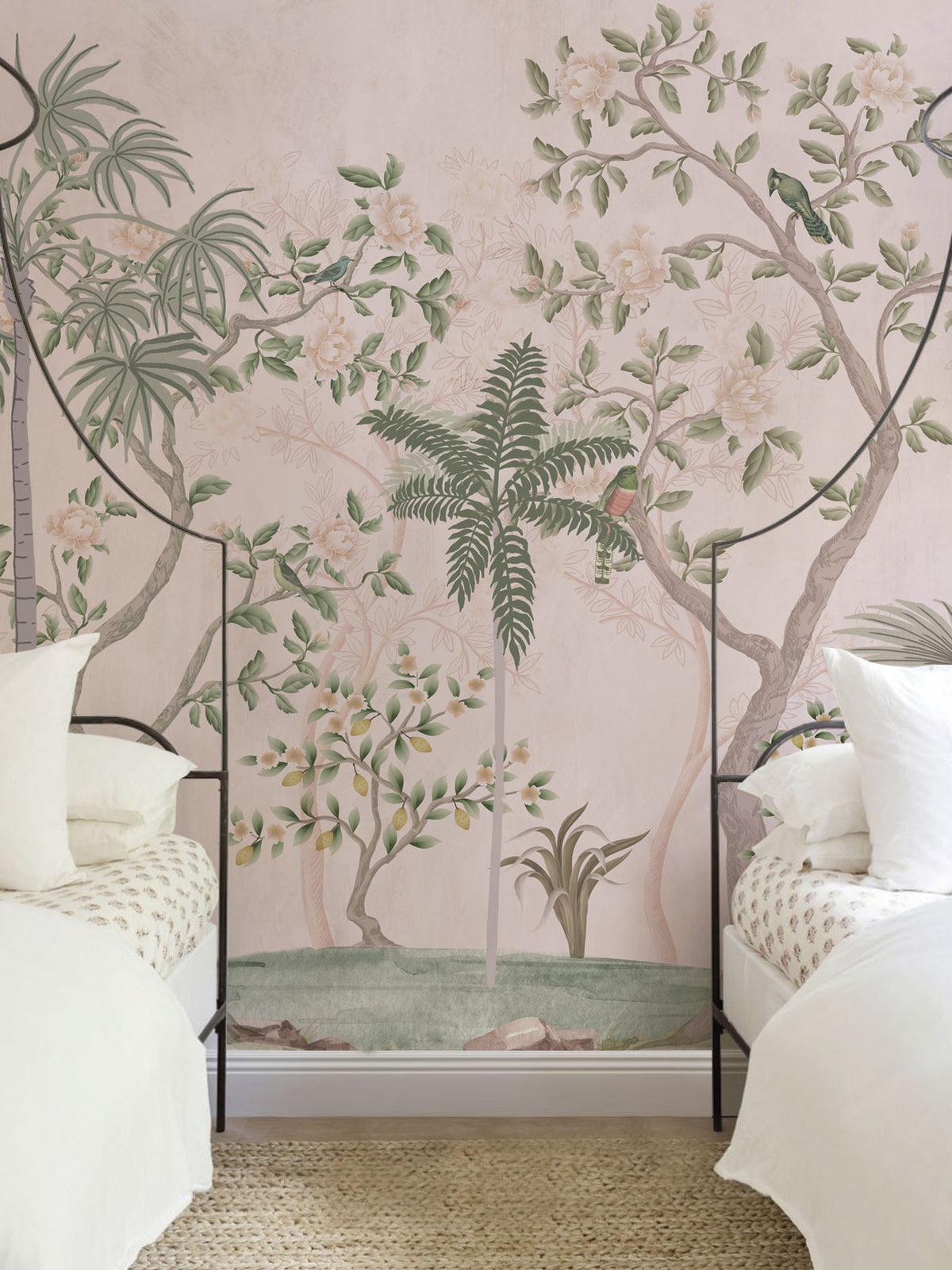 Papel Mural Imperial Garden Rosado