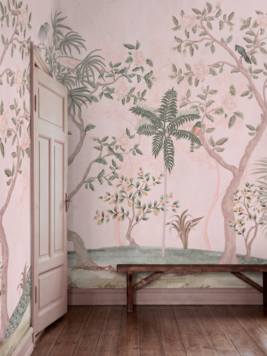Papel Mural Imperial Garden Rosado