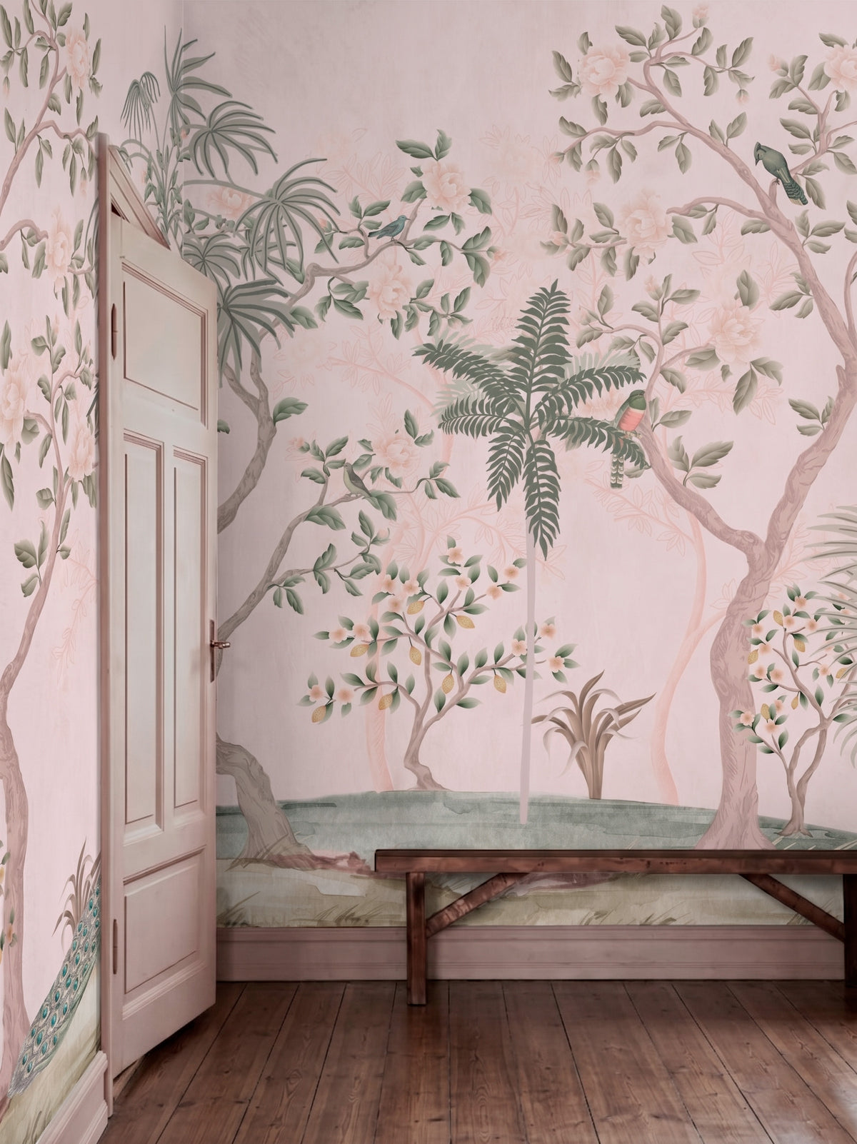 Papel Mural Imperial Garden Rosado