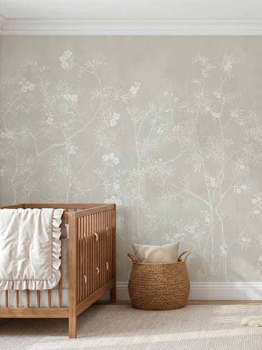 Papel Mural Jardines Beige