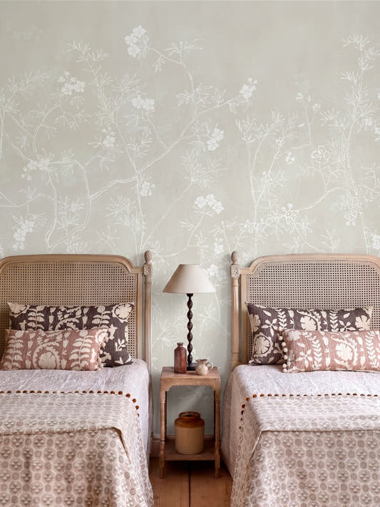 Papel Mural Jardines Beige