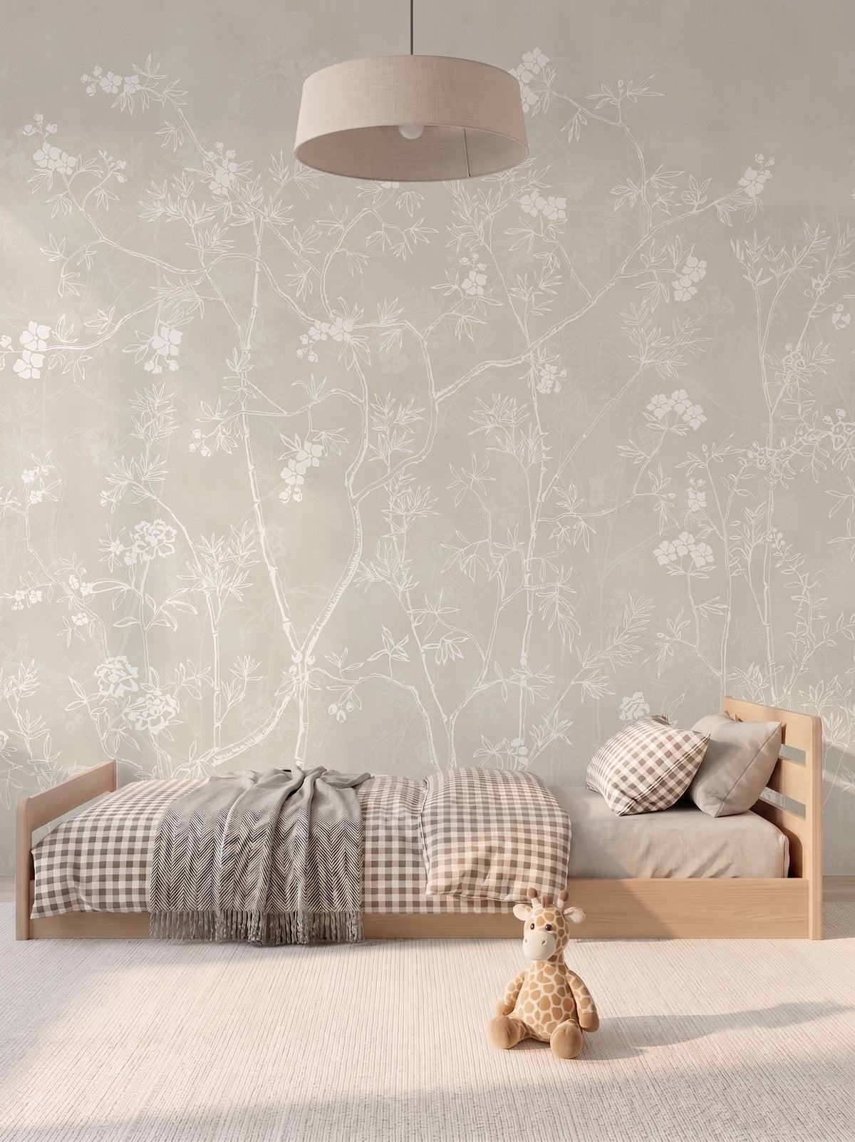 Papel Mural Jardines Beige