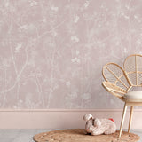 Papel Mural Jardines Rosa