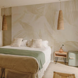 Papel Mural Tropical leaves in foggy forest