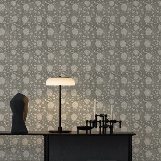 Papel Mural Lotus Gris