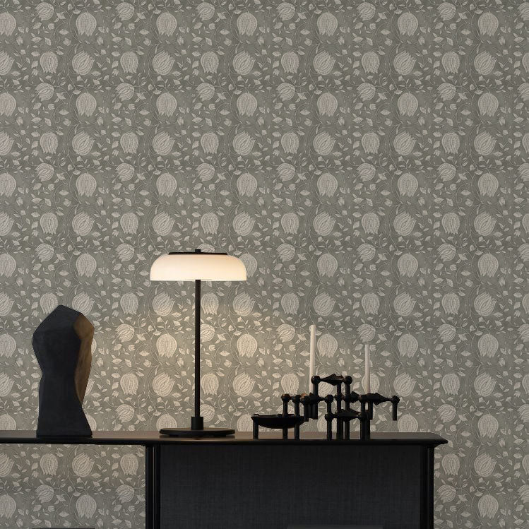 Papel Mural Lotus Gris