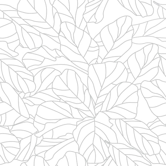 Papel Mural Lyrata Gris Claro