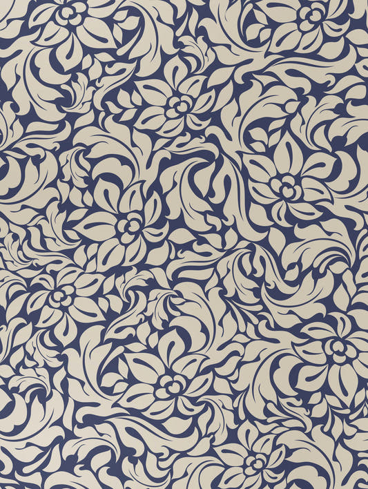 Mantel de hule Baroque, detalle del diseño