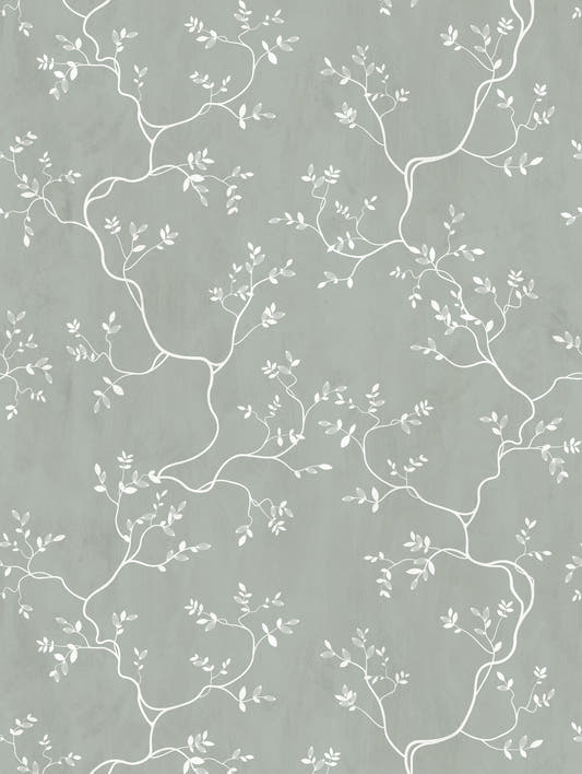 Mantel de hule Branche Verte, detalle del diseño