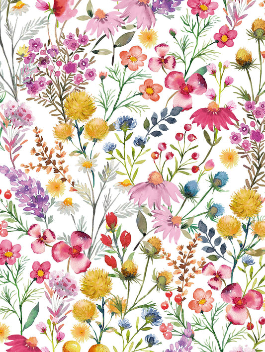 Mantel de hule Colorful Petals, detalle del diseño