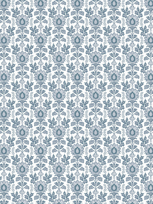 Mantel de hule Ellie Blue, detalle del diseño