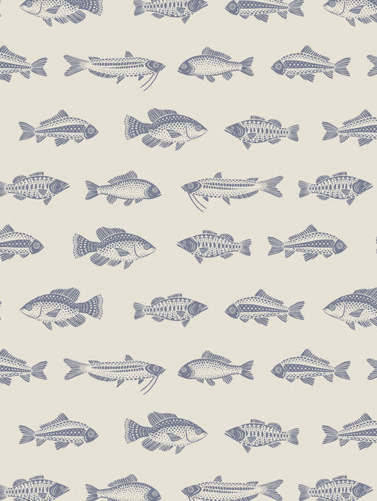 Mantel de hule Going with the Flow, detalle del diseño