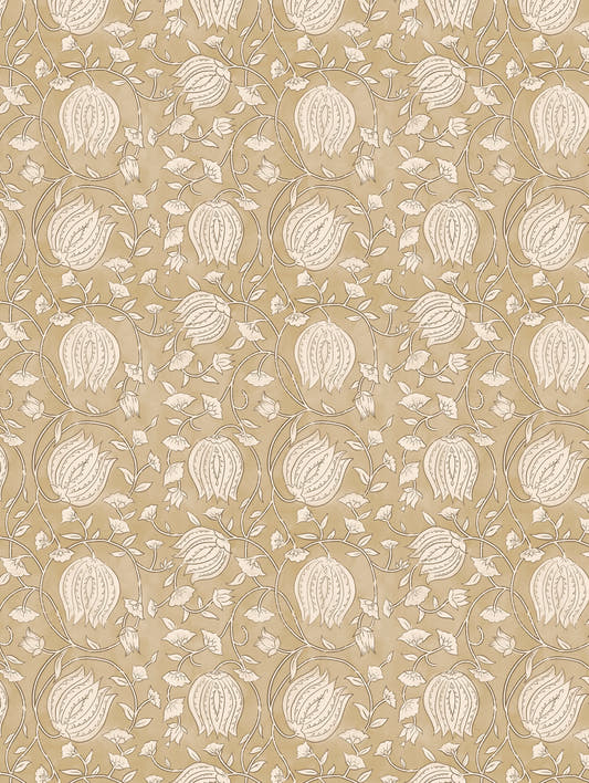 Mantel de hule Lotus, detalle del diseño