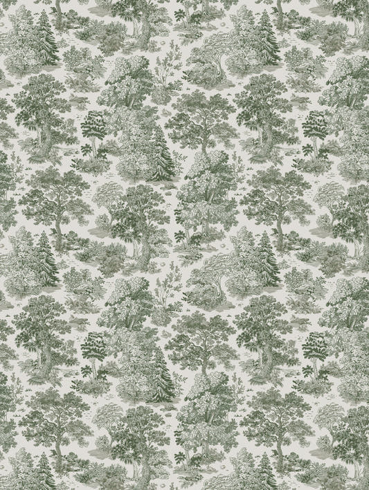 Mantel de hule Moulin Green, detalle del diseño