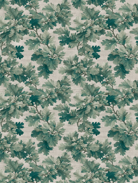 Mantel de hule Oak Verde, detalle del diseño