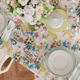 Mantel de Hule Floral and Zebras
