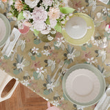 Mantel de Hule Soft natural colors tropical flowers
