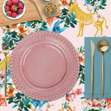 Mantel de Hule Floral and Zebras