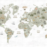 Papel Mural Kids Map