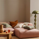 Papel Mural Warm Brown Stripes