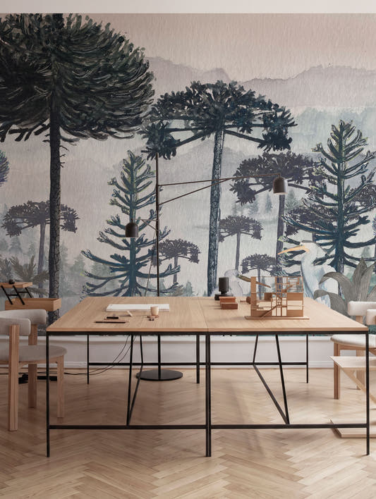 Papel Mural Bosque de Araucarias