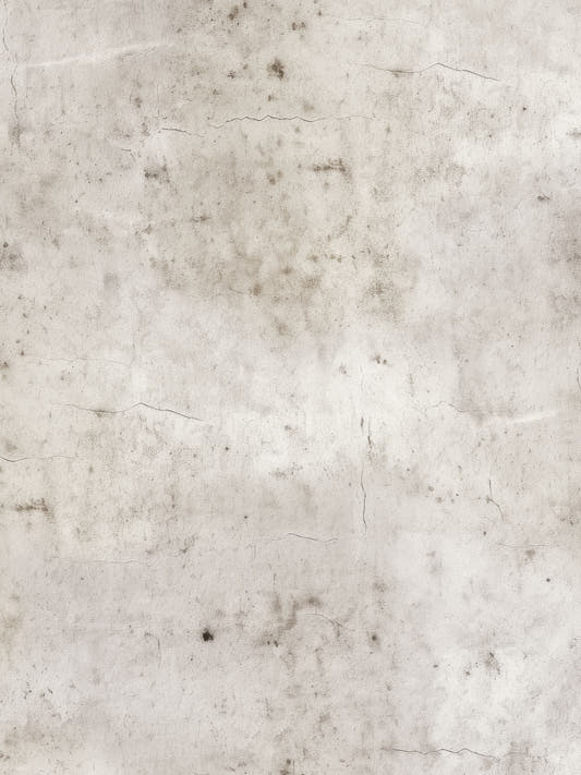 Papel mural Rustic Grunge, detalle del diseño: muro estucado envejecido en gris y beige con manchas y desgaste.