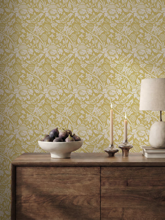 Papel Mural Yellow Ornament
