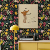 Papel Mural Floral and Bird V