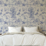 Papel Mural Vintage Nature Blue