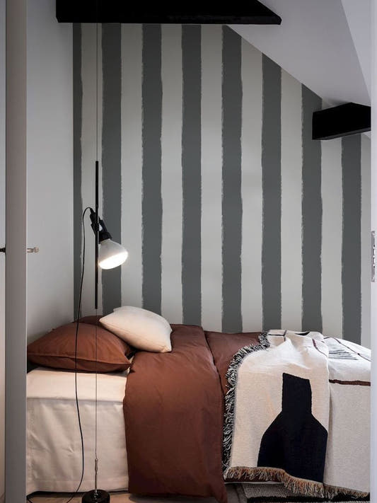 Papel Mural Brush Web Gray