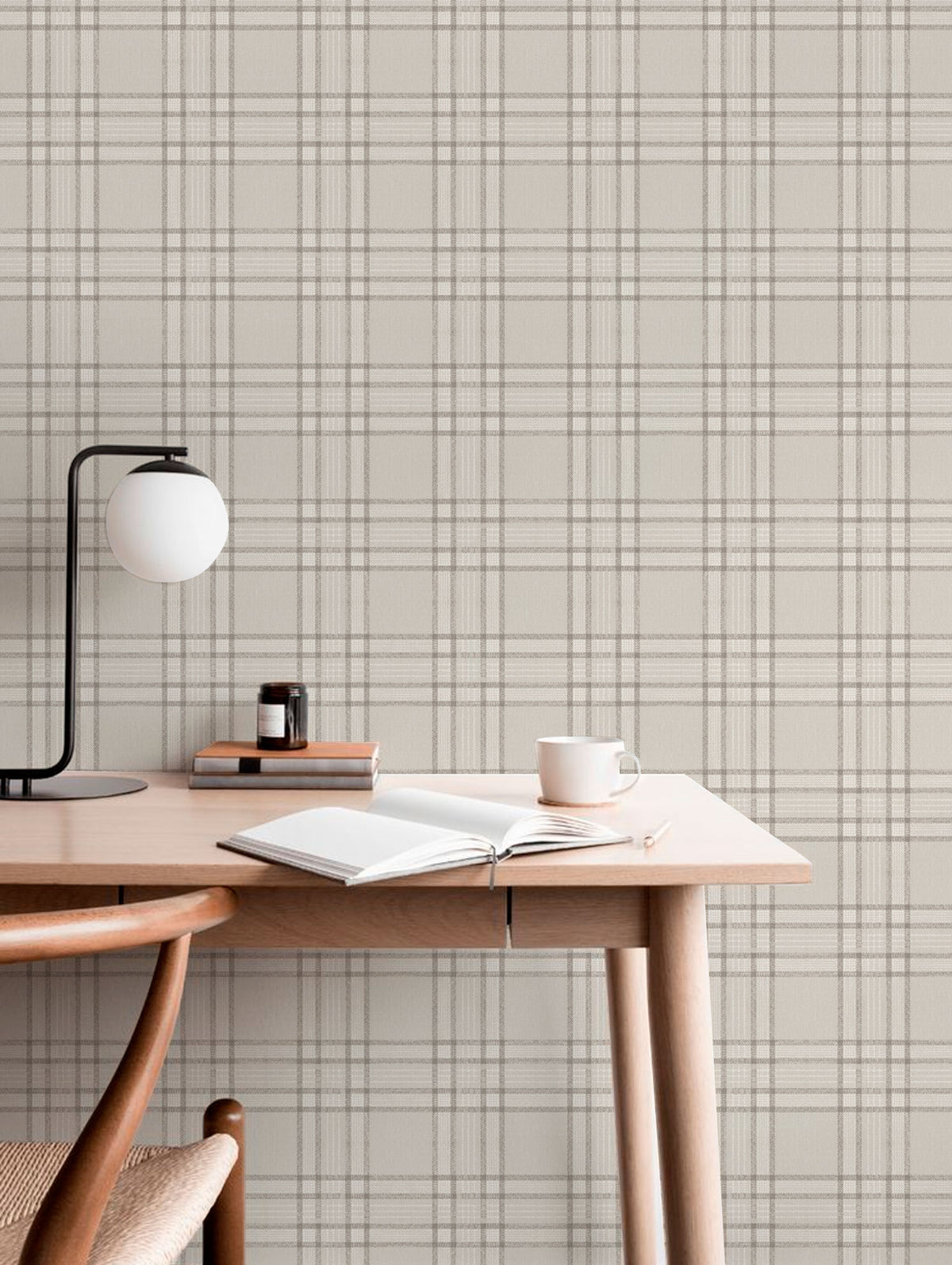 Papel Mural Scott Beige
