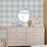 Papel Mural Tartan Ligh Blue