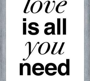 Cuadro The Beatles - Love is all you Need White