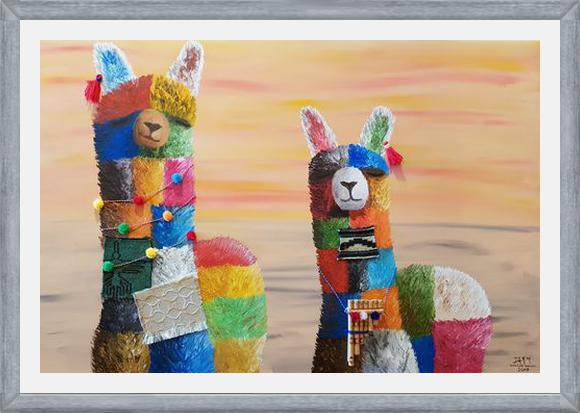 Cuadro Alpacas