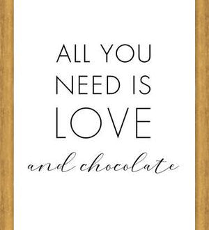 Cuadro All you need is love and chocolate