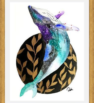 Cuadro Ballena & universo