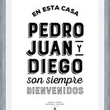 Cuadro Pedro Juan y Diego White