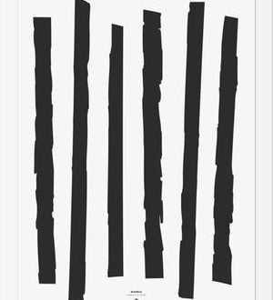 Cuadro Marble Sticks Black