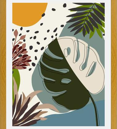 Cuadro Minimal Tropical Scenery