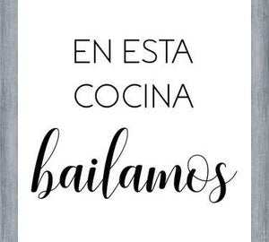 Cuadro En Esta Cocina Bailamos