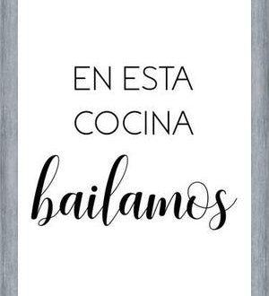 Cuadro En Esta Cocina Bailamos