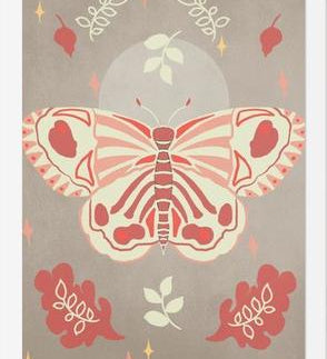Cuadro Vintage Butterfly 02