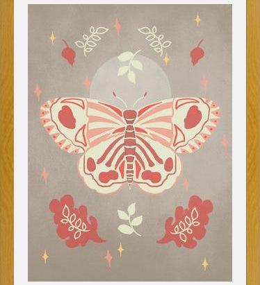 Cuadro Vintage Butterfly 02