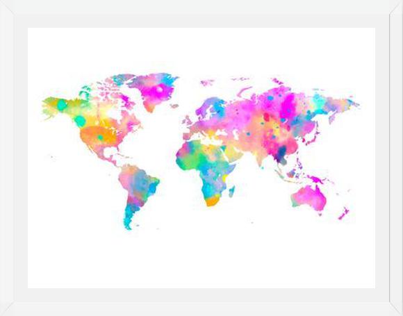 Cuadro Watercolor World